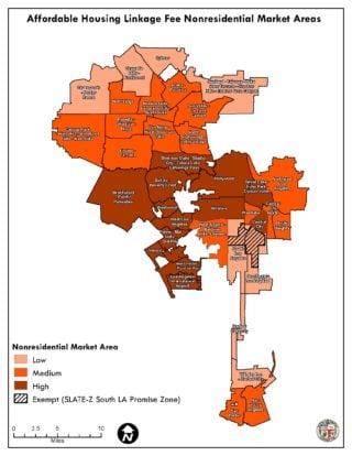 LA City Linkage Fee Maps Housing Innovation Collaborative