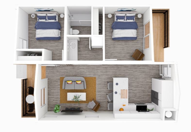 Two Bedroom – United Dwelling 333 2 Housing Innovation Collaborative