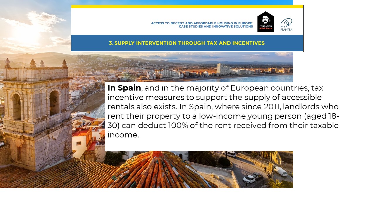 New Report (FEANTSA Europe): Social housing supply interventions through tax and incentives across Europe Slide5 Housing Innovation Collaborative