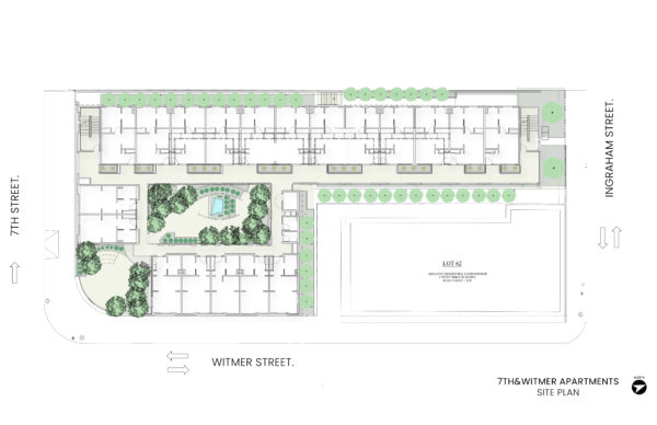 7th & Witmer (PSH Project) Relativity Architects 7thwitmer Siteplan 01 600x388 Housing Innovation Collaborative